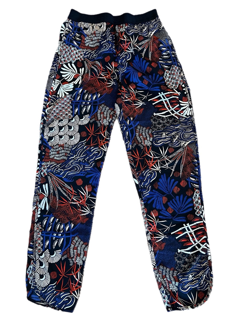 H&M Asian Mix Motif Pull On Pants -Side Seam Pockets -Size 4 ( XS)